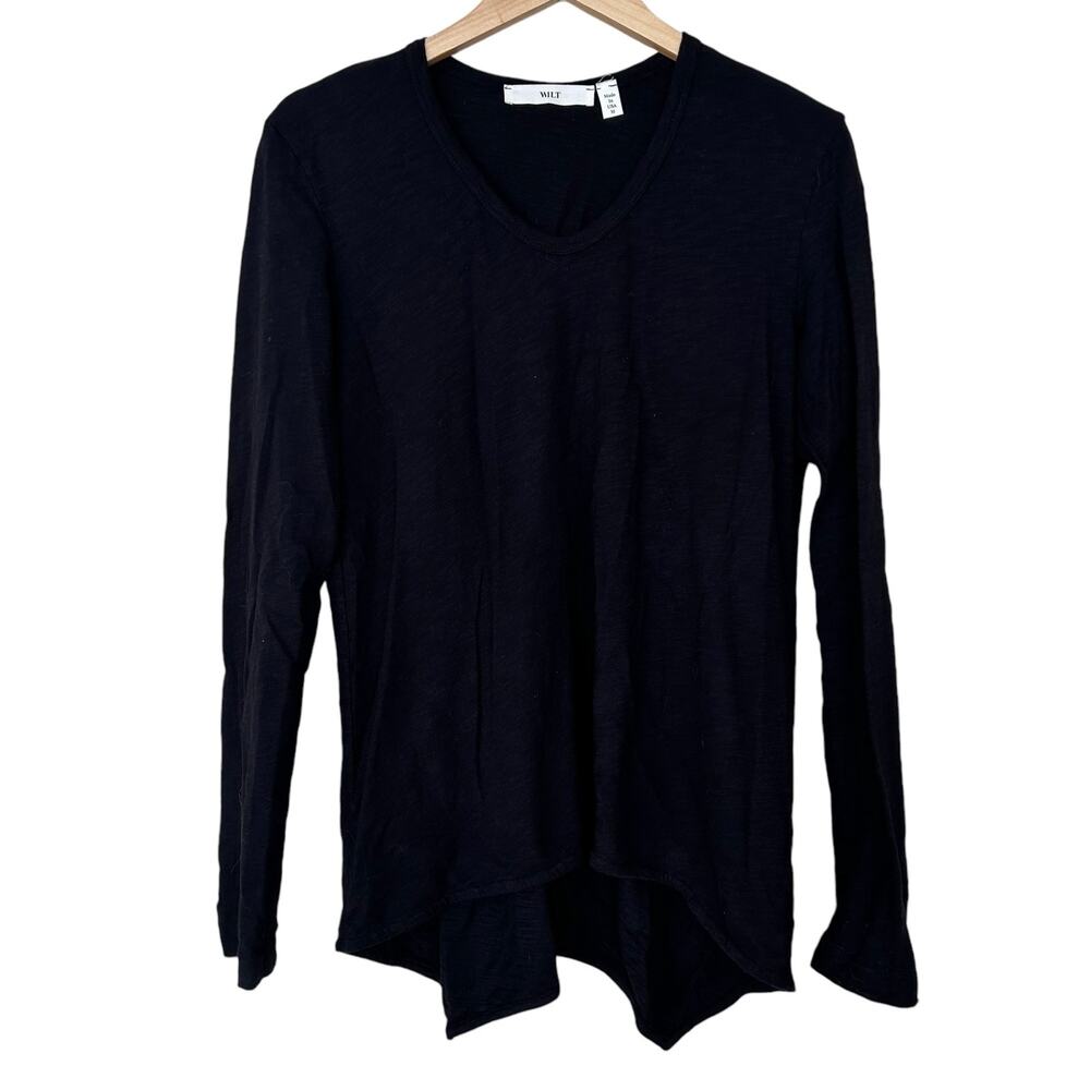 Wilt Black Long Sleeve Shirt Sz M